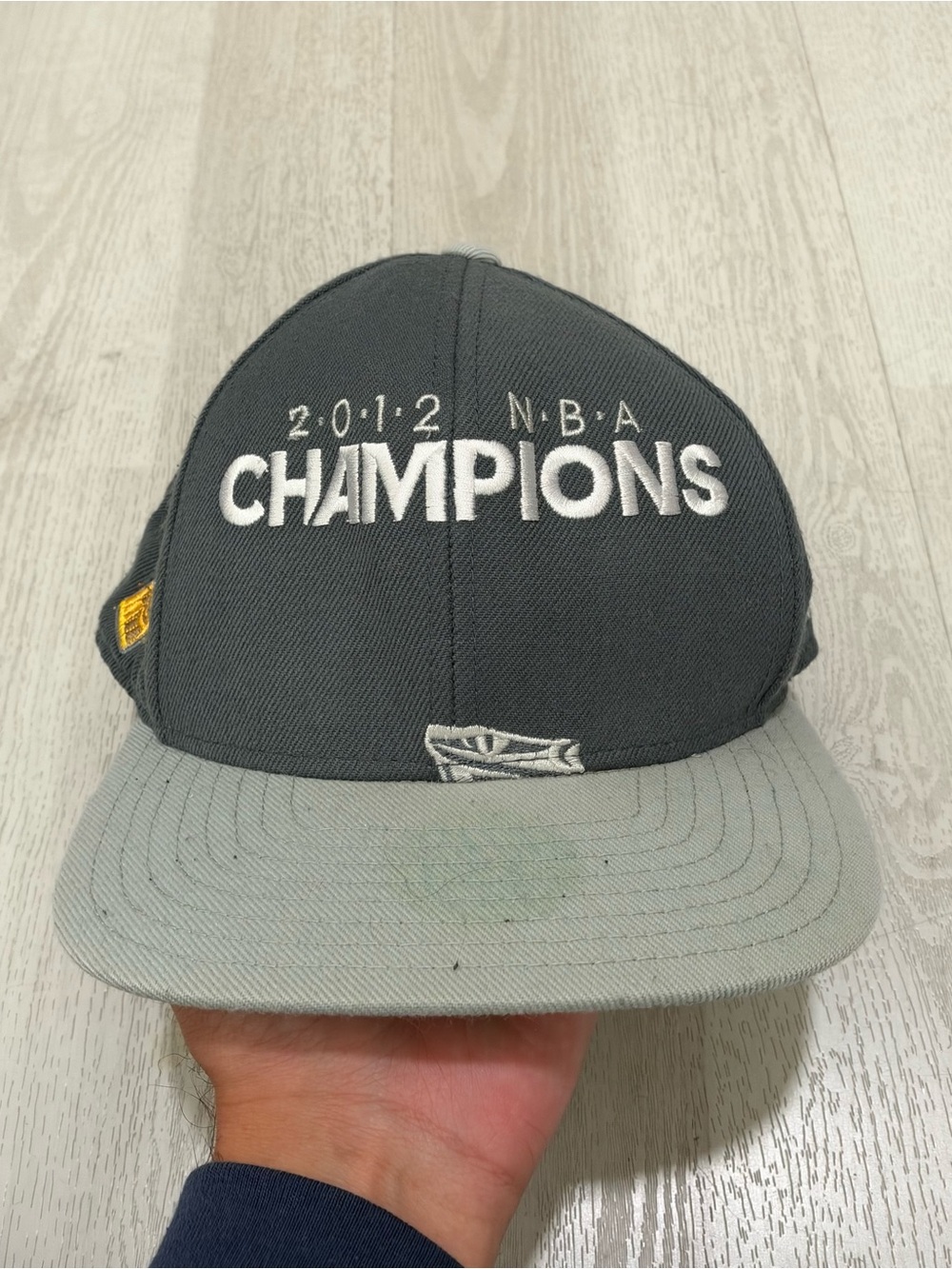 Adidas 2012 NBA Finals Champions Gray Snapback Cap